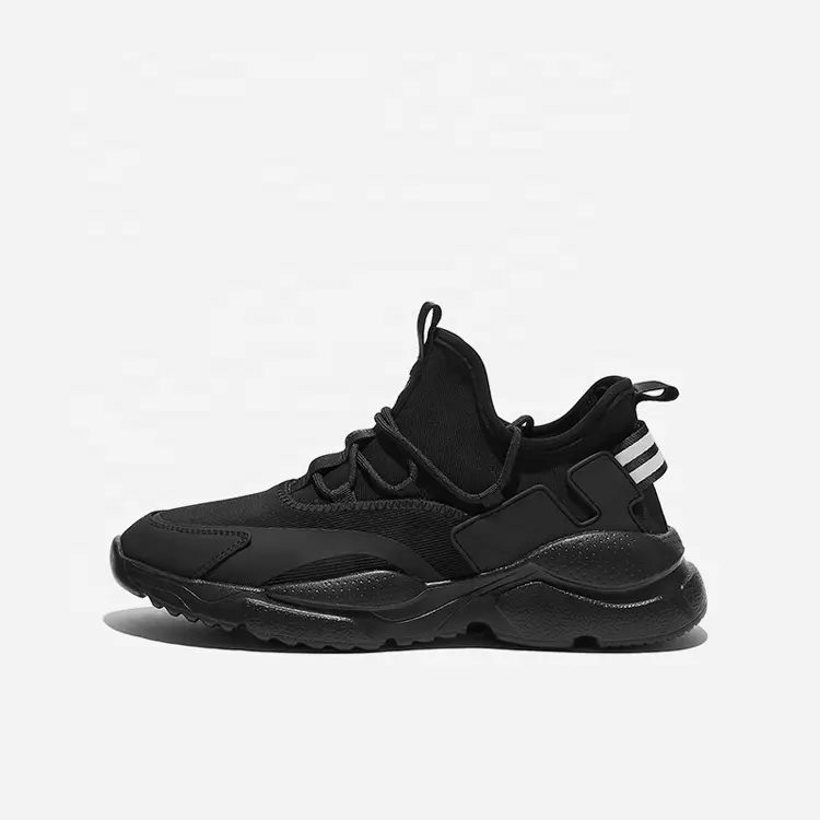 Black Customized Logo MD OEM ODM Service Top Grade Fashion China Style Breathable Walking Shoe Casual Men Featured Image