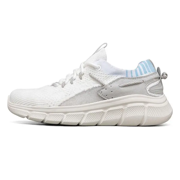 Low Price Custom Brand Soft Breathable Knit Upper Sports Shoes Men Running Trainers Sneakers